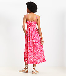 Paisley Tie Poplin Midi Pocket Dress carousel Product Image 3