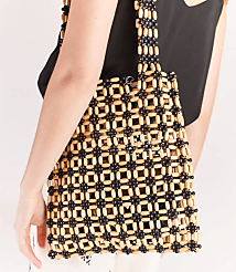 Salt + Umber Nora Beaded Tote Bag carousel Product Image 3