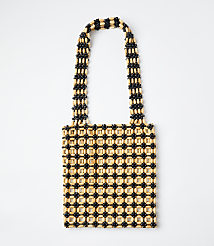 Salt + Umber Nora Beaded Tote Bag carousel Product Image 1