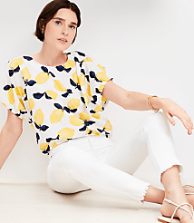 Lemon Bubble Hem Top carousel Product Image 2