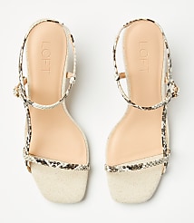 Skinny Strap Kitten Heel Sandals carousel Product Image 2