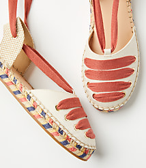 Lace Up Flat Espadrilles carousel Product Image 2