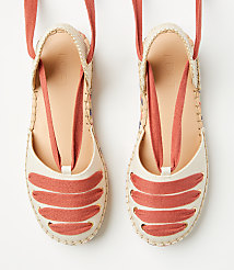 Lace Up Flat Espadrilles carousel Product Image 3