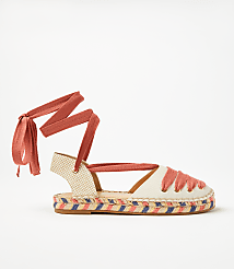 Lace Up Flat Espadrilles carousel Product Image 1