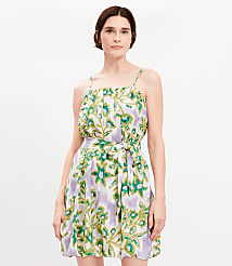 Floral Clip Pleated Mini Pocket Dress carousel Product Image 3