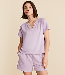 Lou & Grey Garment Dyed Terrysoft Split Neck Tee carousel Product Image 2