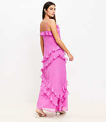 Ruffle Strappy Maxi Dress carousel Product Image 4