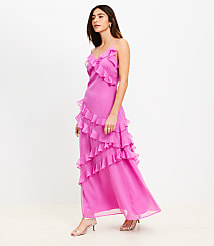Ruffle Strappy Maxi Dress carousel Product Image 2