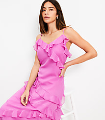 Ruffle Strappy Maxi Dress carousel Product Image 3