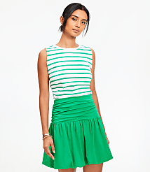 Stripe Ruched Tank Top carousel Product Image 1