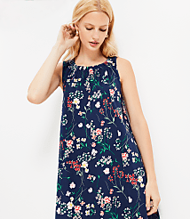 Petite Floral Jersey Seamed Mini Dress carousel Product Image 2