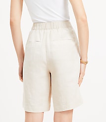 Bermuda Shorts in Linen carousel Product Image 3