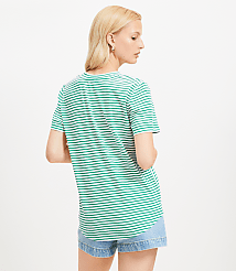 Striped Everyday V-Neck Tee carousel Product Image 3