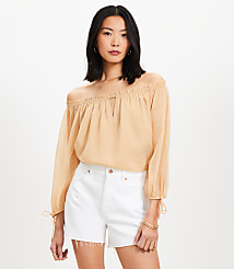 Tie Cuff Off The Shoulder Blouse carousel Product Image 2