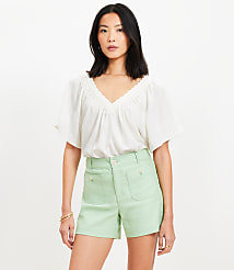 Curvy Palmer Shorts in Twill carousel Product Image 1
