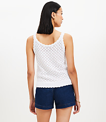 Crochet Button Sweater Tank Top carousel Product Image 3