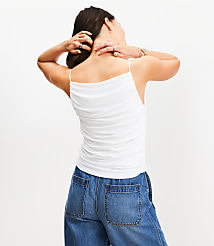 Ruched Apron Neck Top carousel Product Image 3