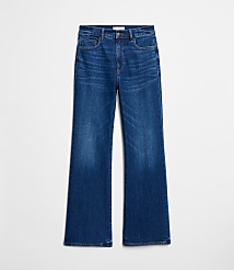 High Rise Relaxed Flare Jeans in Medium Wash carousel Product Image 4