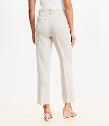 Tall Riviera Slim Pants in Striped Seersucker carousel Product Image 3