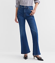 High Rise Relaxed Flare Jeans in Medium Wash carousel Product Image 2