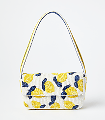 Lemon Beaded Shoulder Bag carousel Product Image 1