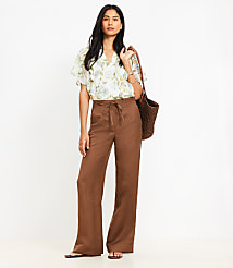Straight Pants in Linen Blend carousel Product Image 1