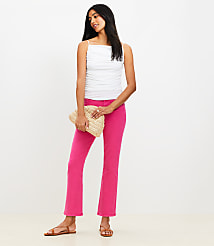 High Rise Kick Crop Jeans in Watermelon Sorbet carousel Product Image 1