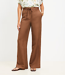 Straight Pants in Linen Blend carousel Product Image 2