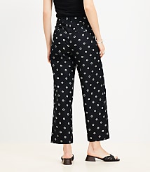 Petite Palmer Wide Leg Crop Pants in Dotted Twill carousel Product Image 2