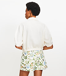 Linen Blend Drawstring Pocket Top carousel Product Image 2