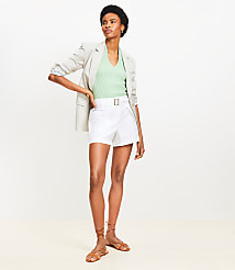 Belted Patch Pocket Shorts carousel Product Image 1