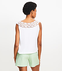 Cutout Lace Tank Top carousel Product Image 3