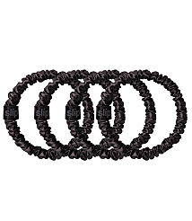 Slip Silk Black Skinny Scrunchies carousel Product Image 2