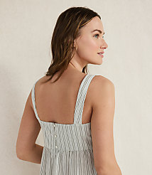 Haven Well Within Organic Cotton Poplin Striped Midi Dress carousel Product Image 2