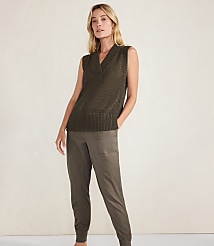 Haven Well Within Organic Cotton Linen Tape Yarn Sweater Vest carousel Product Image 2