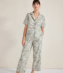 Haven Well Within Organic Cotton Linen Watercolor Pajama Pants carousel Product Image 2