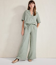 Haven Well Within Linen Cuff Sleeve Top carousel Product Image 2