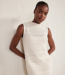 Haven Well Within Organic Cotton Open Stitch Funnel Neck Dress carousel Product Image 2