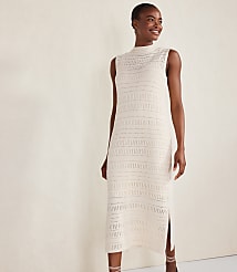 Haven Well Within Organic Cotton Open Stitch Funnel Neck Dress carousel Product Image 1