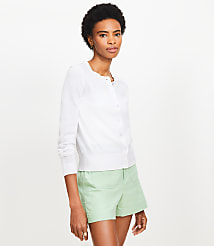 Petite Modern Crew Neck Cardigan carousel Product Image 1