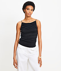 Ruched Apron Neck Top carousel Product Image 1