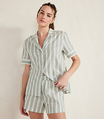 Haven Well Within Organic Cotton Poplin Stripe Pajama Set carousel Product Image 3