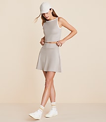 Lou & Grey Striped Softsculpt Mini Skort carousel Product Image 1