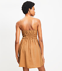 Petite Smocked Strappy Mini Dress carousel Product Image 2