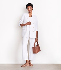 Petite LOFT Versa Pure Spun Double Breasted Blazer carousel Product Image 1