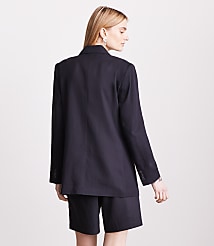 Petite LOFT Versa Pure Spun Double Breasted Blazer carousel Product Image 3