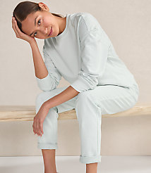 Haven Well Within Garment-Dyed Organic Cotton Terry Crewneck carousel Product Image 3