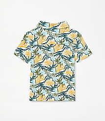 Posh Peanut X LOFT Sunset Short Sleeve Collared Henley Top carousel Product Image 2