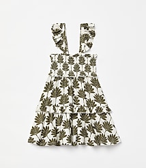 Posh Peanut X LOFT Palm Smocked Babydoll Dress carousel Product Image 1