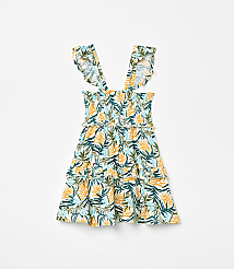 Posh Peanut X LOFT Sunset Smocked Babydoll Dress carousel Product Image 2